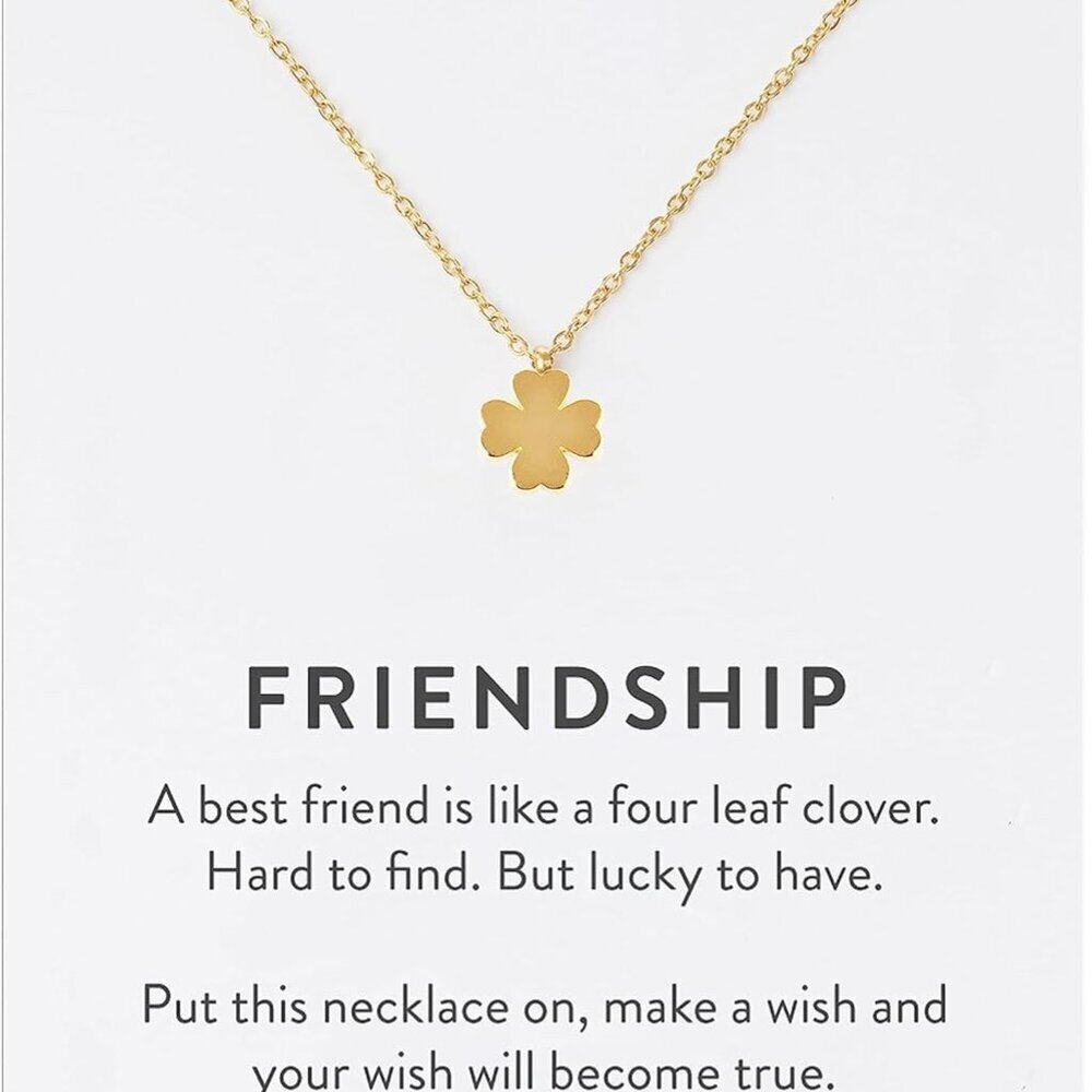Stainless steel women necklaces with heart I clover I star I anchor I globe pend